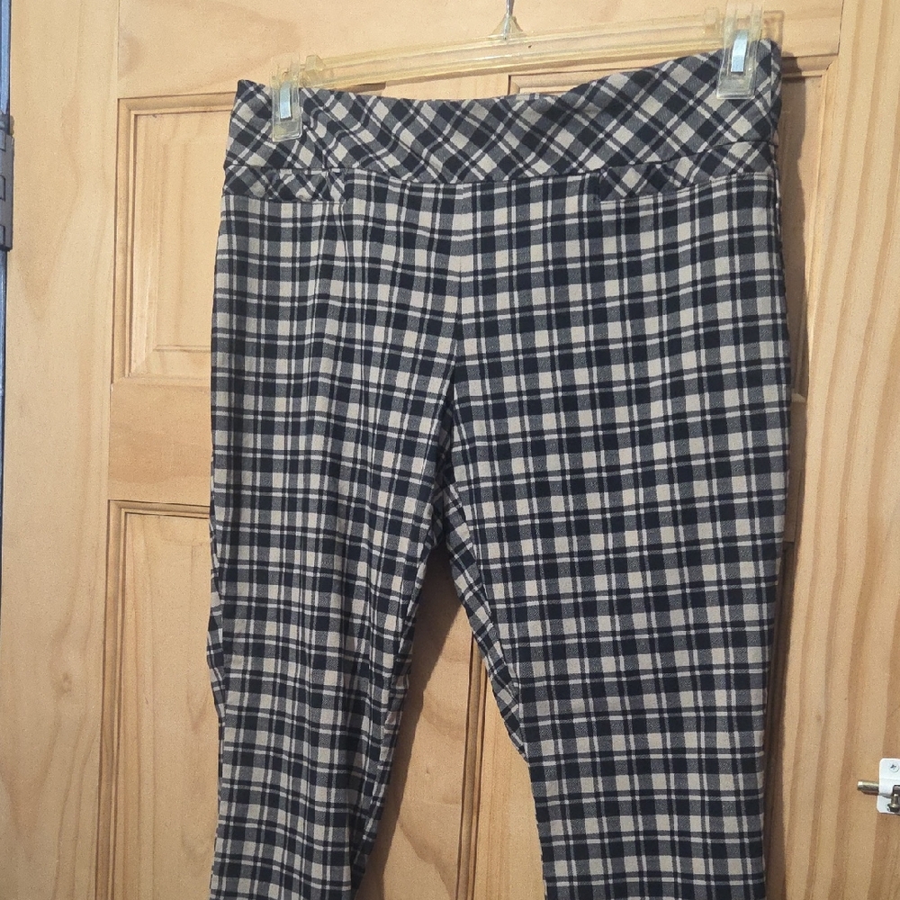 Joe Benbasset Black and Tan Plaid Trousers